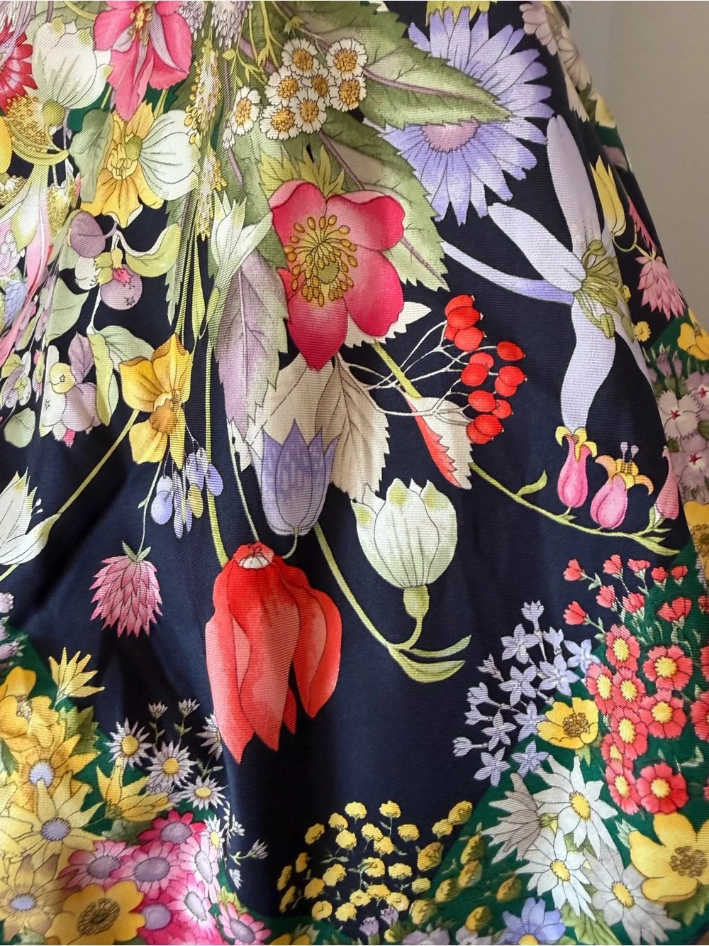 Gucci Silk Floral Scarf